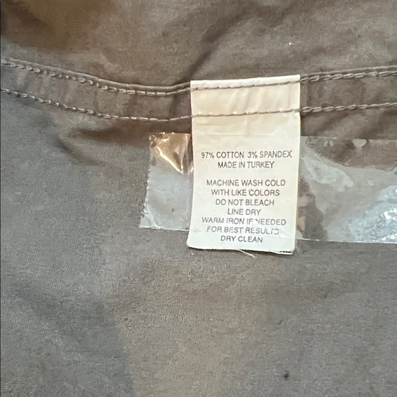 Express Charcoal Button-Up Collard Shirt Size Large Cotton/Spandex Modern Fit - Picture 5 of 6